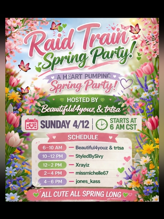 Accessories - Spring Raid Train Starting 6am Central
